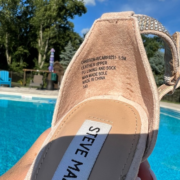 Steve Madden 4” beige suede heels - Picture 6 of 6